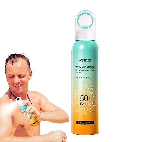 Spf50 Suntan Lotion Spray - Broad Spectrum Waterproof Sunscreen | Sun Screen Protector for Face and Body, Uva/Uvb Sun Protection Sport Spray on S