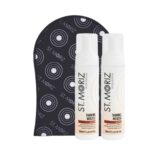 ST MORIZ PROFESSIONAL MEDIUM TANNING MOUSSE X2, VELVET TANNING MITT, FAKE TAN, AMAZON EXC BUNDLE