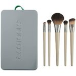 EcoTools Limited Edition Start the Day Beautifully Makeup Brush Set, Silver, 1 Count (Pack of 1)