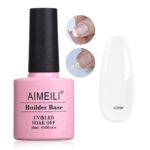 AIMEILI 7 in 1 Builder Base Strengthening Gel, UV/LED Clear Building Nail Gel in a Bottle for Nails Extension Gel Polish Nail Repair Nail Strengt