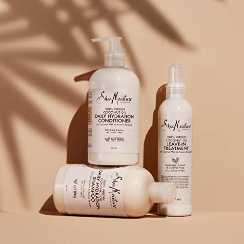 SheaMoisture Daily Hydration 100% Virgin Coconut Oil Hair Conditioner silicone and sulphate free for all hair types 384 ml