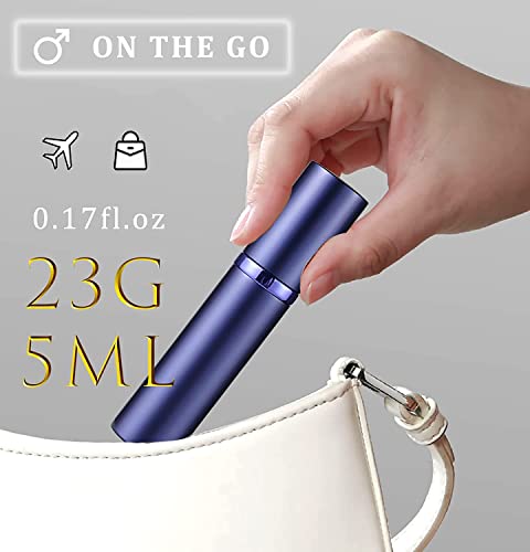 Perfume Atomiser Spray Bottle, Travelofo Mini Perfume Bottles, Travel Perfume Bottle Refillable Spray, 5ml Leak Proof Perfume Dispenser Atomisers