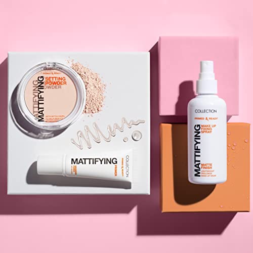 Collection Cosmetics Primed and Ready Fixing Spray, Matte Setting Spray, Matte