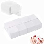 300 Pcs Lint Free Wipes For Nails, Nail Polish Cotton Fabric Nail Art Acrylic Gel Remover Wipes,For Eyelash Extension Glue Nail Polish Cleaning P