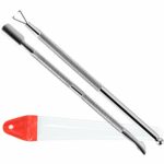 FANDAMEI Nail Gel Polish Remover Tool - Cuticle Pusher + Cuticle Peeler, Double-ended Nail Pusher Spoon Tool and Triangle Cuticle Peeler Scraper