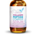 Collagen Peptide Complex Serum by Eva Naturals (60ml) - Best Anti-Aging Face Serum Reduces Wrinkles and Boosts Collagen - Heals and Repairs Skin