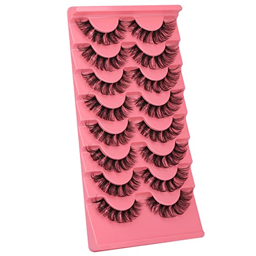 Cluster Lashes Natural Look Wispy Cat Eye Lashes Extensions Fluffy False Eyelashes Individual Lashes Strips DIY Lashes Pack Natural Lashes Cluste