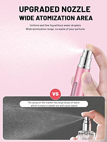 BELEVO Travel Perfume Atomiser Refillable 3 Pcs Perfume Travel Bottle For Toiletries 5 Ml Refillable Perfume Bottle Mini Spray Bottle Suitable Fo