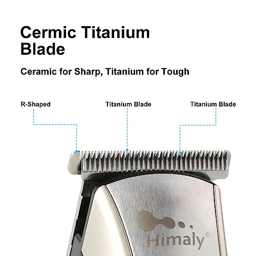 Himaly Rechargeable Hair Clippers, Professional Electric Cordless Hair Clippers Beard Trimmer Cordless & Corded Grooming Kit with 4 Guide Combs f