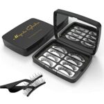 Magnetic Eyelashes,Reusable Magnetic False Eyelashes 3D 3 Magnets Extension Soft individual False Eyelashes No Glue With Tweezers for Women Makeu