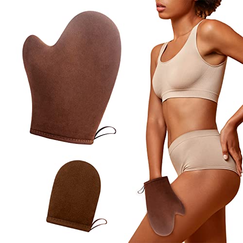 Self Tanning Mitt, Self Tanning Mitt Applicator, Double Sided Fake Tan Mitt Applicator, Self Tan Mitt Glove, Self Tanning Glove with Thumb and Cu