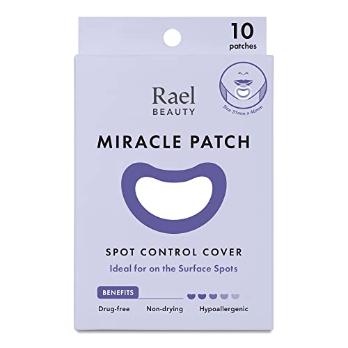 Rael Pimple Patches, Miracle Large Spot Control Cover - Spot Patches, Long Size, Hydrocolloid Strip for Breakouts Extra Coverage Acne Patch, All