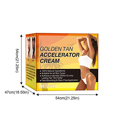 Brown Tanning Accelerator Creams, Brown Tanning Creams, Carrot Oil Tanning Creams for Sunbeds, Natural Ingredients Intensive Tanning Gel for Outd