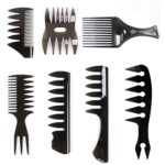 AOT Wide Tooth Comb Men, 7pcs Texture Comb Styling Comb Set Hair Styling Tools Wide Tooth Comb For Wet Hair Professional Shaping & Wet Pick Barbe