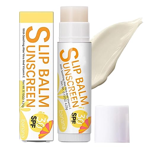 Chapstick with SPF 30 - Bum Sun SPF30 Lip Sunscreen | Travel Size Sunscreen for Lips,Soothes, and Moisturizes Lips, Sun Protection Lip Care Dosul