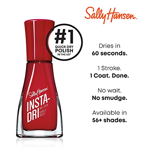 Sally Hansen Insta-Dri Quick Drying Nail Polish, Clearly Quick, Top Coat - 9.17 ml