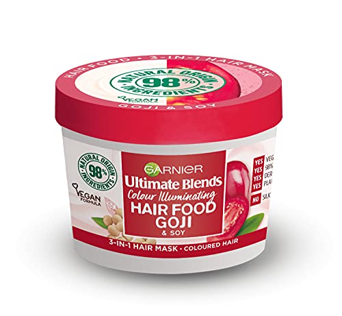 Garnier Ultimate Blends Hair Food Goji 3-in-1 Hair Mask Treatment for Coloured Hair 390ml 3600542341042