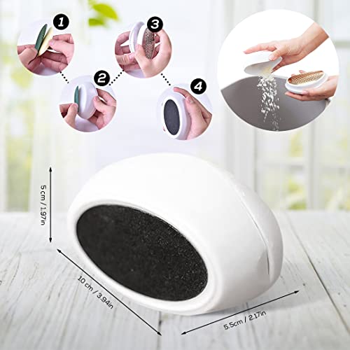 MUJGAN Egg Shaped Classic Callus Remover, Safely and Painlessly Remove Tough Calluses & Dry Skin to Reveal Smooth Soft Feet, 135 Precision Micro-