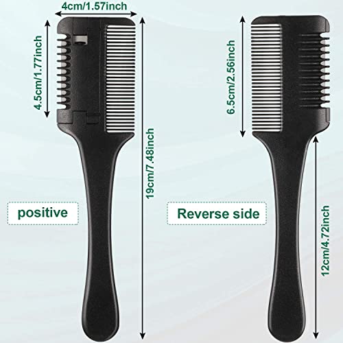 Razor Comb Hair Thinner Comb Hair Styling Razor Comb Hair Cutter Razor Comb Cutting Scissors Double Sided Hair Styling Razor Comb Tool for Hair C