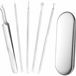 Stadux Professional Blackhead Remover, Comedone Extractor Tweezers Pimple Spot Popper Removal Tool,5PCS
