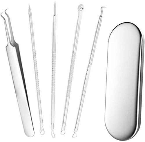 Stadux Professional Blackhead Remover, Comedone Extractor Tweezers Pimple Spot Popper Removal Tool,5PCS
