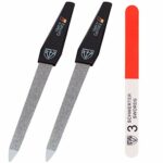 3 Swords Germany - SAPPHIRE METAL NAIL FILE 2 PIECES with 1 PIECE 3-way nail buffer – NAIL CARE FOR YOU MADE IN GERMANY