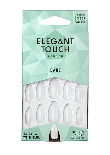 Elegant Touch Bare Nails Short Stiletto