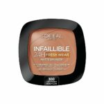 L'Oréal Paris Soft Matte Bronzer, Longwear, Matte Finish, Waterproof and Transfer-proof, Infallible 24H, 300 Light Medium