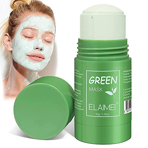 Green Tea Cleansing Mask Stick,Solid Mask,Purifying Clay Mask, Face Moisturizes Oil Control, Deep Clean Pore,Blackhead Remover,Improves Skin,for