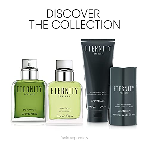 CALVIN KLEIN Eternity After Shave for men, woody-aromatic fragrance, nourishes and cools after shaving, 100 ml (pack of 1)
