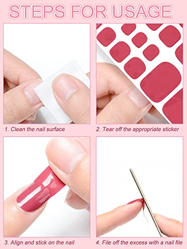 Kalolary Toenail Polish Stickers, 16 Sheets Full Cover Self Adhesive Toe Nail Art Decals Pedicure Toenail Nail Wraps Decals Stick-on Toenail Foil