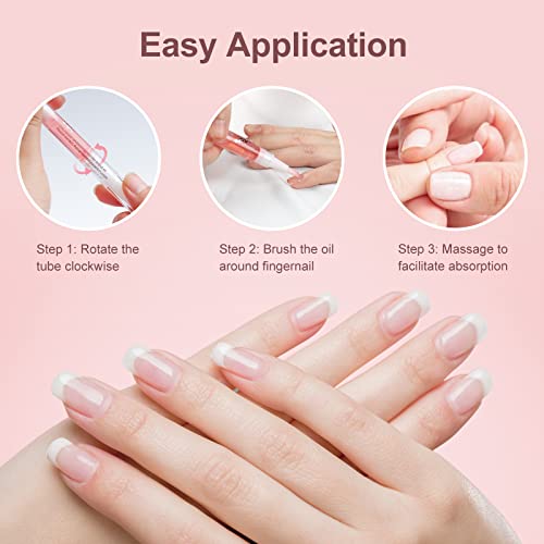 Cuticle Oil Pen for Nails, AISEELY 15PCS Mix Flavors Nail Oil Cuticle Nutrition Oil Pen, Revitalizer Pens with Natural Ingredients for Nail Treat