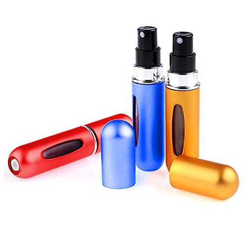 Perfume Atomiser 5ml Empty Spray Bottle Mini Refillable Perfume Bottles for Travel 5 Pcs