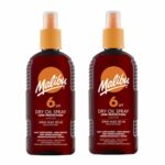 2 Malibu Dry Oil Sprays SPF 6. Pack Contains 2 Bottles - 200ml Each