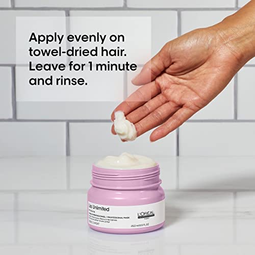 L’Oréal Professionnel Mask, For Rebellious & Frizzy Hair, Serie Expert Liss Unlimited, 250 ml
