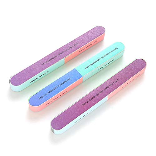 Professional Nail File Six-Sided Polishing Sandpaper Sanding Blocks Board Nail Buffer 7-in-1 Nail Buffer Manicure Tool for Nail Grooming Styling