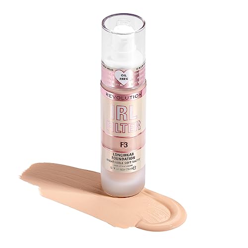 Makeup Revolution, IRL Filter, Longwear, Foundation, F0.1, 23ml