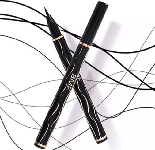 BMF Black Liquid Eyeliner Sweatproof Waterproof Quick Dry Vivid Eye Long Lasting Pen Pencil