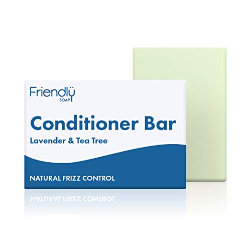 Friendly Soap- Natural Lavender & Tea Tree Conditioner, Softening, Moisturising & Nourishing, Handmade with Calming Essential Oils, No Sulfates &