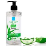 Pure Aloe Vera Gel 100% Natural. DIY Cosmetics. Skin Moisturising (Face & Body), Hair and Skin Repair, Body Firming, Body Lotion (Stretch Mark, S