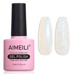 AIMEILI Pearl Shell Gel Nail Polish, Polarized Glitter Shimmer Gel Polish UV LED Soak Off Nail Art Varnish Manicure Gift - (167) 10ml