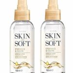 Avon 2 x SKIN SO SOFT Enhance & Glow - AIRBRUSH Mosquito Insect Repellent Dry Oil Body Spray with CITRONELLOL