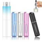 GeeRic Portable Mini Refillable Perfume Atomizer 5 Pcs, Bottle Atomizer Travel Size, Refillable Cosmetic Pump Dispensers, Spray Bottles Accessori
