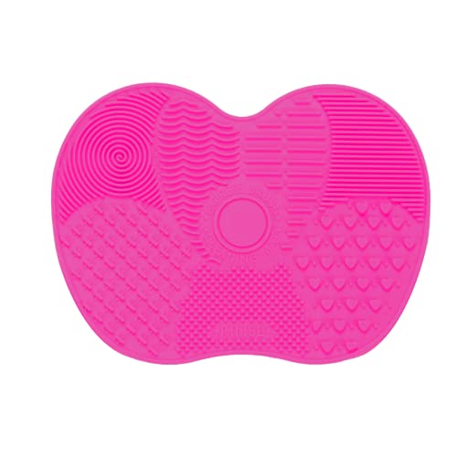 Lmyzcbzl Makeup Brush Cleaning Mat, Silicone Cleaning Mat, Silicone Makeup Brush Cleaning Mat, Portable Makeup Brush Cleaning Pad, Washing Tool f