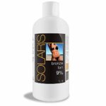 Solaris Spray Tan Solution, 1000ml 1 Litre Liquid, 9% DHA [MEDIUM], Fake/Sunless Professional use in HVLP Spray Gun/Air Brush Tanning Machine