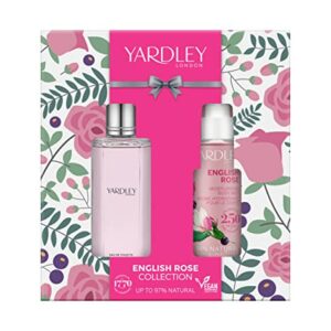 Yardley London English Rose EDT & Mist Set Gift box - Gifts for Women - Christmas her - Ideal Birthday, New year Eve, Anniversaries - Vegan frien