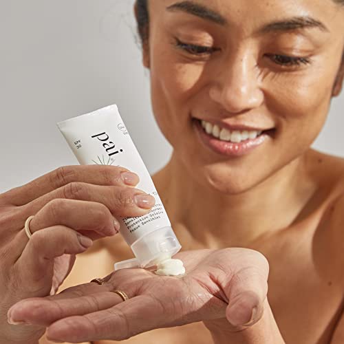 Pai London | BRITISH DOUBLE SUMMER TIME Sensitive Sun Screen For Face, SPF 30, Non-Nano Zinc Oxide + Cotton, Certified Organic, B-Corp, Vegan 75m