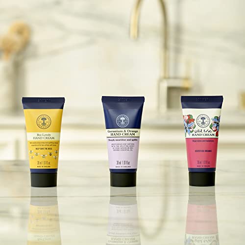 Neal’s Yard Remedies Nurturing Hand Cream Collection - The Perfect Hand Moisturiser To Suit Your Mood - Bee Lovely, Wild Rose And Geranium & Oran