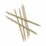 Manicare Cuticle Sticks, Pack of 6, Wooden Orange Sticks, Multifunctional Dual Ended Cuticle Pusher Cleaner And Remover, Nail Art, Overgrown Cuti