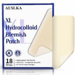 AUSLKA Large Blemish Pimple Patches XL -18 Strips, Hydrocolloid Spot Dots - Blemishes Patch - Pimple Stickers - Patches To Cover Facial Blemishes